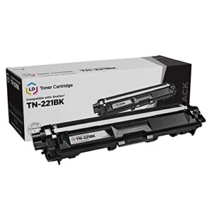 ld compatible toner cartridge replacement for brother tn221bk (black)
