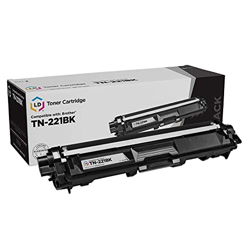 LD Compatible Toner Cartridge Replacement for Brother TN221BK (Black)