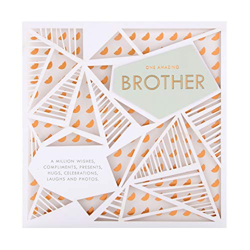 Hallmark Birthday Card for Brother from Geometric Laser-cut Design