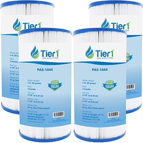 Tier1 Pool & Spa Filter Cartridge 4-pk | Replacement for Dynamic Series Systems 03FIL1300, 817-3501, R173431, Pleatco PRB35-IN, FC-2385 and More | 35 sq ft Pleated Fabric Filter Media