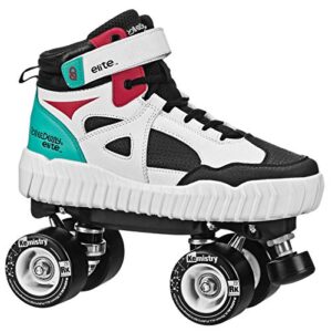 roller derby elite glidr sneaker skate red/black size mens4/womens5