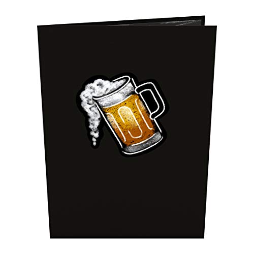 Lovepop Beer Pop Up Card, 5x7 - 3D Greeting Card, Pop Up Birthday Card for Dad, Brother or Friend, Lovepop Father’s Day Card, Retirement Cards for Men