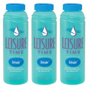 leisure time spa hot tub weekly stain and scale care control defender (3 pack)