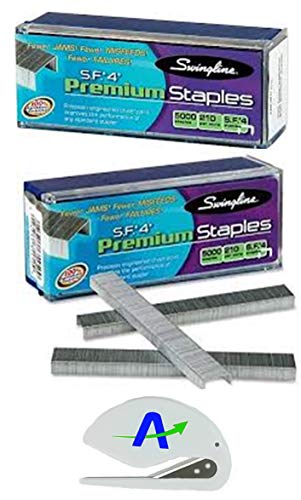 Swingline Staples, S.F. 4, Premium, 1/4" Length, 210/Strip, 5000/Box, Bundle of 2 Box = 10,000 Staples (35450)