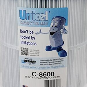 Unicel C-8600 Filter Cartridges Hayward Star Clear II C1500 CX800RE PA80 (4Pack)