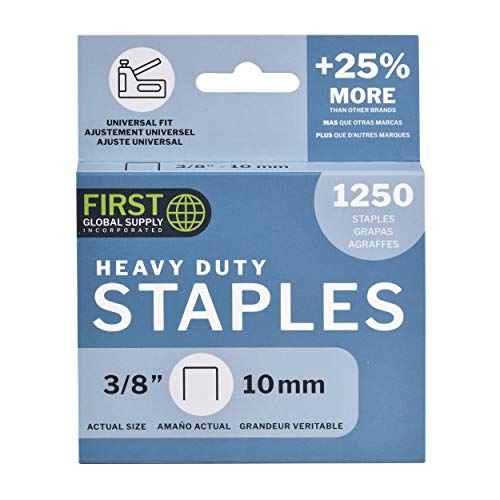 FGS Heavy Duty Staples | 3/8" 10mm | 1,250 Pack | Universal Fit | T50 |