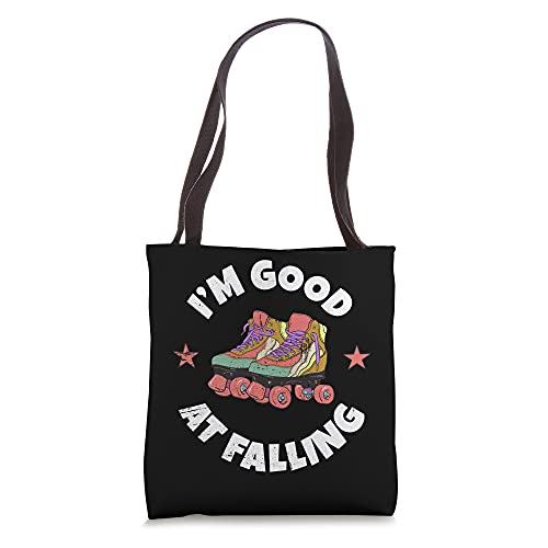 I'm Good At Falling Funny Roller Derby Tote Bag