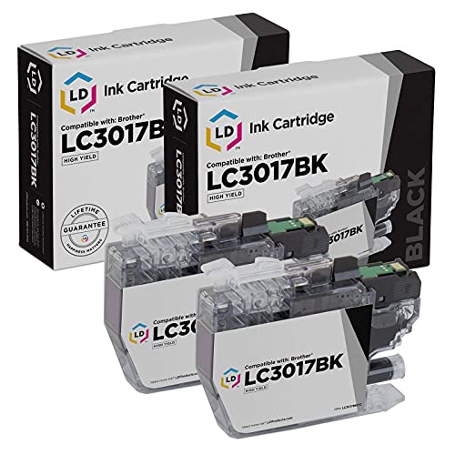 LD Products Compatible Ink Cartridge Replacement for Brother LC3017BK High Yield (Black, 2-Pack) for use in MFC-J5330DW, MFC-J5335DW, MFC-J5730DW, MFC-J6530DW & MFC-J6930DW Printers