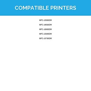 LD Products Compatible Ink Cartridge Replacement for Brother LC3017BK High Yield (Black, 2-Pack) for use in MFC-J5330DW, MFC-J5335DW, MFC-J5730DW, MFC-J6530DW & MFC-J6930DW Printers