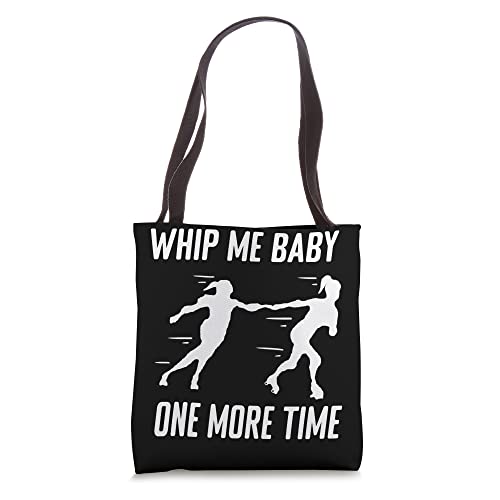 Funny Roller Derby Skater Whip Me Baby One More Time Skating Tote Bag