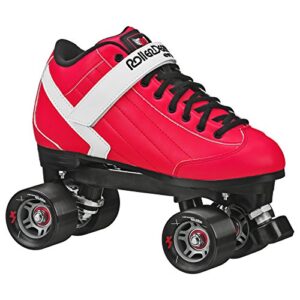 stomp factor 5 black quad skates color red size 4