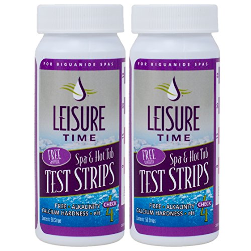 LEISURE TIME Free Sanitizer Spa & Hot Tub Test Strips (50 count) (2 Pack)