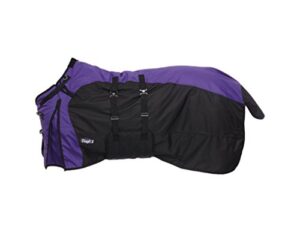 tough-1 1 1200d turnout belly wrap horse blanket purple(10) 78
