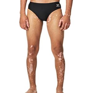 Speedo mens Brief Endurance+ Solid Adult Swimsuit, Speedo Black, 34 US