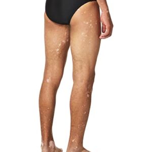 Speedo mens Brief Endurance+ Solid Adult Swimsuit, Speedo Black, 34 US