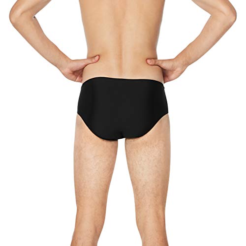 Speedo mens Brief Endurance+ Solid Adult Swimsuit, Speedo Black, 34 US