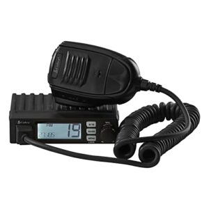 cobra 19 mini recreational cb radio – emergency radio, travel essentials, instant channel 9, 4-watt output, full 40 channels, time out timer