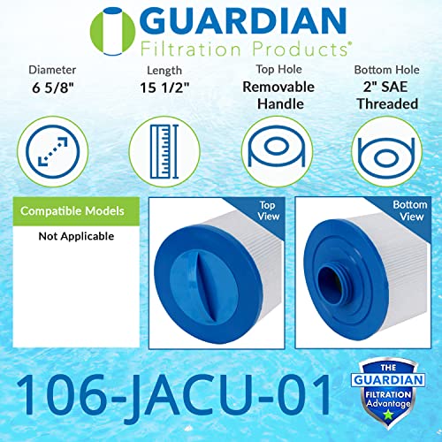 Guardian Filtration Products 106-JACU-01 Replacement Filter Cartridge for JAC J-400, J-500, J-LX, J-LXL and 6540-164…
