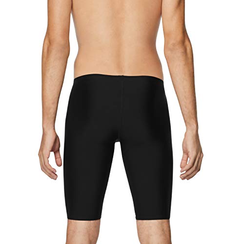 Speedo mens Swimsuit Endurance+ Solid Usa Adult athletic swim jammers, Speedo Black, 32 US