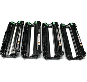 remanufactured 4 pcs drum replacement for brother dr-221cl dr221cl mfc-9130cw, mfc-9330cdw, mfc-9340cdw, hl-3140cw, hl-3170cdw printer