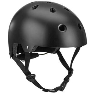 skate helmet, adult small, matte black