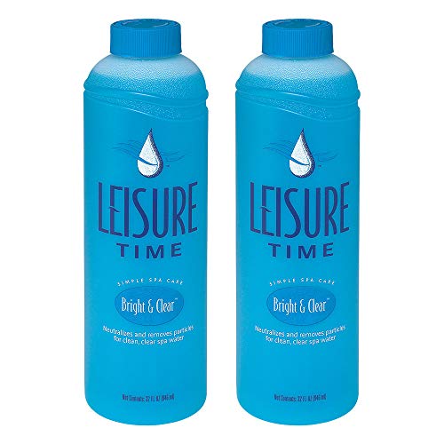 LEISURE TIME Bright and Clear Clarifier for Spas and Hot Tubs, 1-Quart (2)