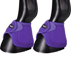 tough 1 performers 1st choice no turn bell boots, purple, large