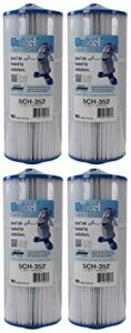 unicel marquis spa replacement swimming pool filter cartridges, 4pk | 5ch-352