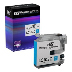 speedyinks remanufactured compatible replacement for brother lc103c ink cartridge high-yield (cyan)