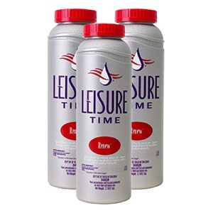 leisure time renew spa hot tub non-chlorine shock treatment – 2.2 lbs (3 pack)