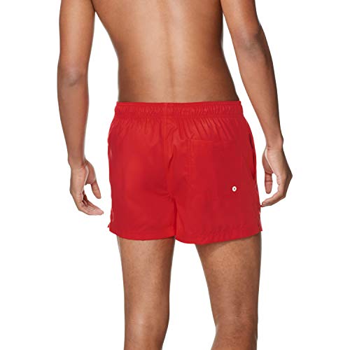 Speedo Men's Standard Swim Trunk Short Length Redondo Solid, High Risk Red, Medium