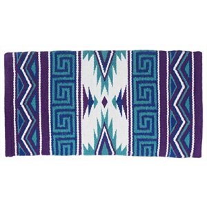 tough-1 mayan navajo wool saddle blanket teal