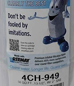 4) New Unicel 4CH-949 Pool Spa Waterway Replacement Filter Cartridges 50 Sq Ft
