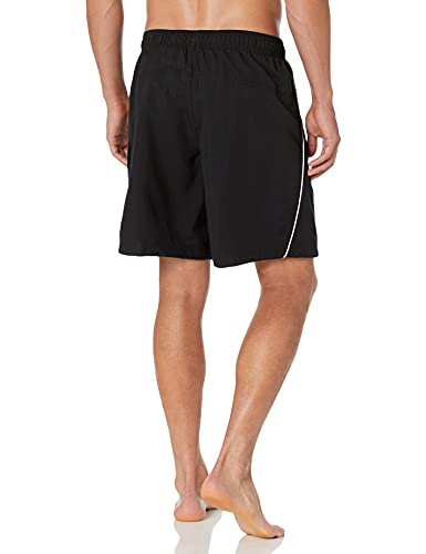 Speedo mens Swim Trunk Knee Length Marina ii volley 20 , Black/White, X-Large US