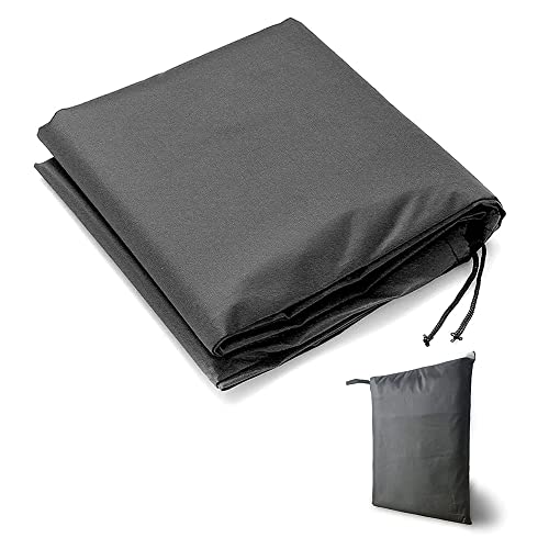 Hot Tub Top Cover, Square Waterproof UV Resistance Spa Bathtub Protector Covers with Tightening Elastic Rope, Outdoor Furniture Anti-Snow Cover, Swimming Pool Dust Cover (220*220*90cm,Black)