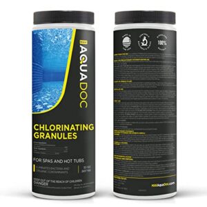 AquaDoc | Spa Chlorine Granules for Hot tub - Spa Sanitizing Granules for Hot Tubs - Recommended Chlorine for spa - Granulated Chlorine for hot tub and spa - Hot Tub Chlorinating Granules