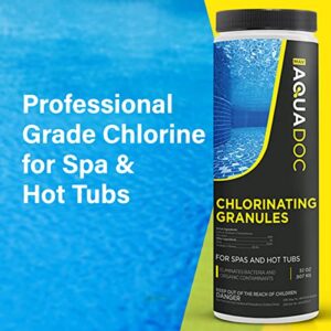 AquaDoc | Spa Chlorine Granules for Hot tub - Spa Sanitizing Granules for Hot Tubs - Recommended Chlorine for spa - Granulated Chlorine for hot tub and spa - Hot Tub Chlorinating Granules