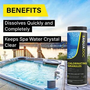 AquaDoc | Spa Chlorine Granules for Hot tub - Spa Sanitizing Granules for Hot Tubs - Recommended Chlorine for spa - Granulated Chlorine for hot tub and spa - Hot Tub Chlorinating Granules