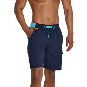 speedo men’s standard swim trunk knee length marina sport volley, blue atoll, xx-large