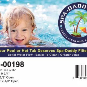 Spa-Daddy SD-00198 Filter - Rainbow Dynamic 35 | Dynamic Series IV - DFM | DFML | Waterway 35 | in-Line - Replaces PRB35-IN | FC-2385 | C-4335