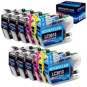 binksyler compatible lc3013 ink cartridges replacement for brother lc3013 lc3011 work with brother mfc-j491dw mfc-j497dw mfc-j690dw mfc-j895dw mfc-j487dw (6 black,2 cyan,2 magenta,2 yellow) 12-pack
