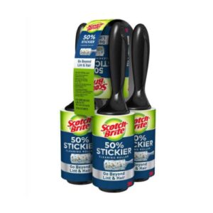 scotch brite 3m lint roller 50 % sticker, 95 sheets (pack of 5), 475 count