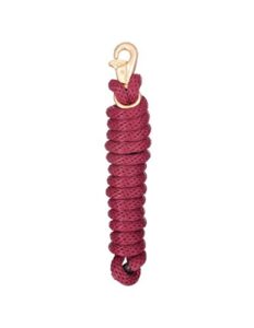 tough 1 poly lead with replaceable trigger bull snap, burgundy, 8 1/2′