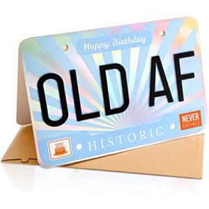 Big 3D Funny Old Man Joke Happy Birthday Greeting Card – Great Happy Bday Gift for Men | for him - Grandfather, father, Dad, Daddy, Brother, Husband, Uncle, stepdad, Boyfriend, bf | Pop Up Letters | 30th 40th 50th 60th 70th 80th 90th [BIG 9 inch X 6 inch