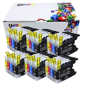hiink compatible ink cartridge replackement for brother lc71 lc75xl lc75 ink cartridges use in brother mfc-j280w j825dw j430w j835dw j625dw j425w j6710dw j280w j6910dw j5910dw j6510dw j435w(24-pack)