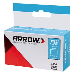 Arrow 225 P22 5/16" Staples (5,000/pk) (3)