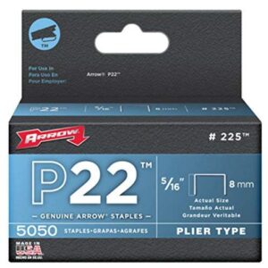 Arrow 225 P22 5/16" Staples (5,000/pk) (3)