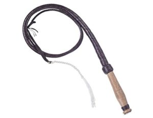 tough 1 braided bull whip, brown, 6′