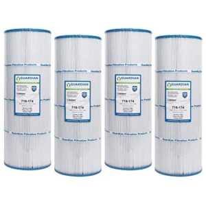 guardian filtration products 719-174-04-4 pack pool filter replacement for pleatco pa81, unicel c-7483, filbur fc-1225, hayward swimclear c-3020, c-570, c3025, cx580xre