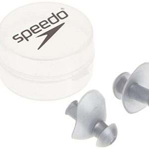 Speedo Unisex-Adult Swim Training Ergo Ear Plugs Silver